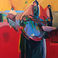 Vermillion and Glass Beads, Paintings by Veloy Vigil