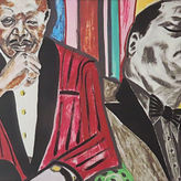 Oscar Peterson (Double Portrait), Prints by Frederick Brown
