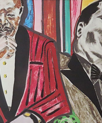 Oscar Peterson (Double Portrait), Prints by Frederick Brown