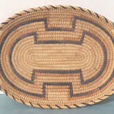 Coiled Oval Basketry Tray, Baskets by  Tohono O'Odham