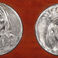 Ten Pewter Medallions Mounted on Wood Plaque, Sculpture by Joe Beeler