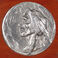 Ten Pewter Medallions Mounted on Wood Plaque, Sculpture by Joe Beeler