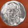 Ten Pewter Medallions Mounted on Wood Plaque, Sculpture by Joe Beeler